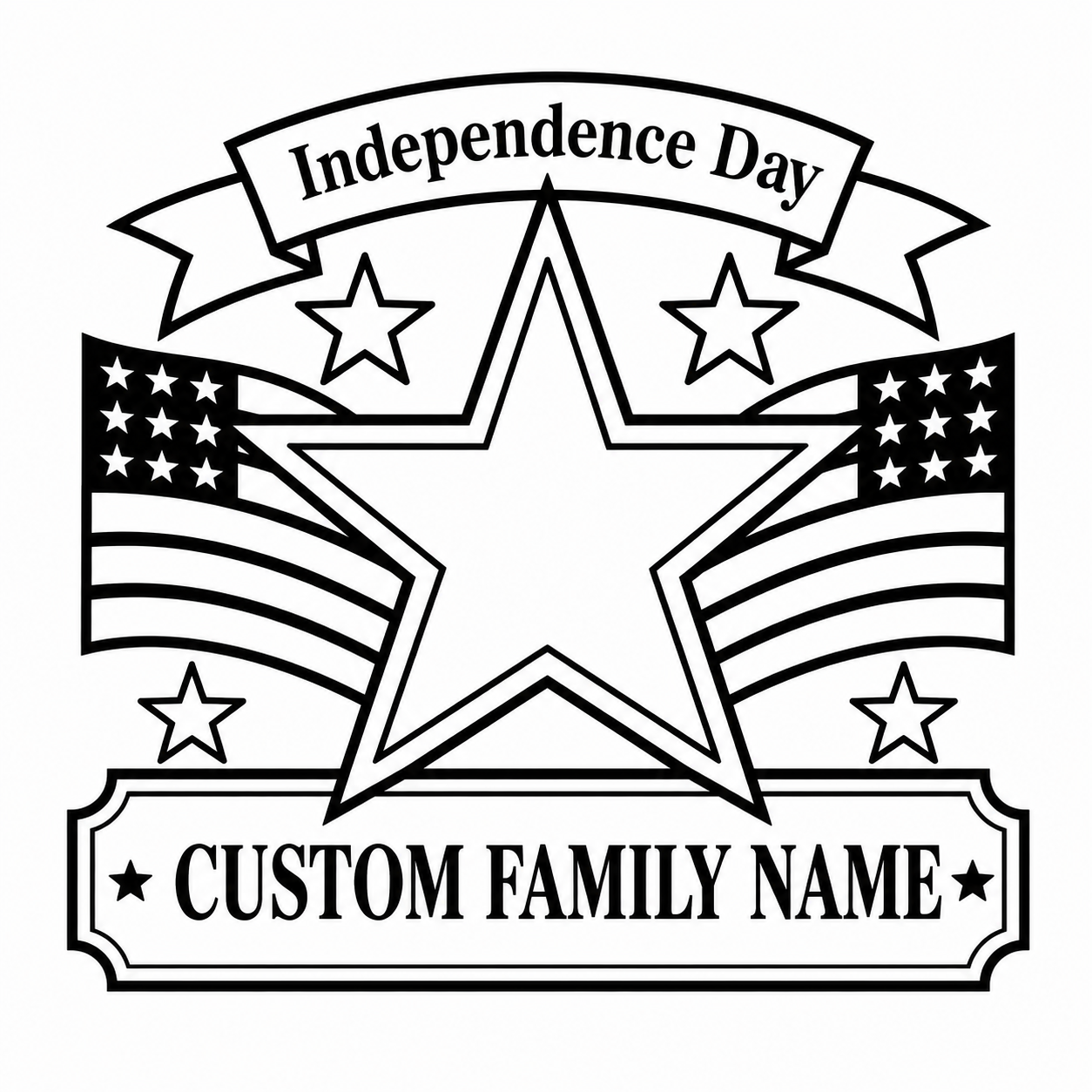 American Flag signs
