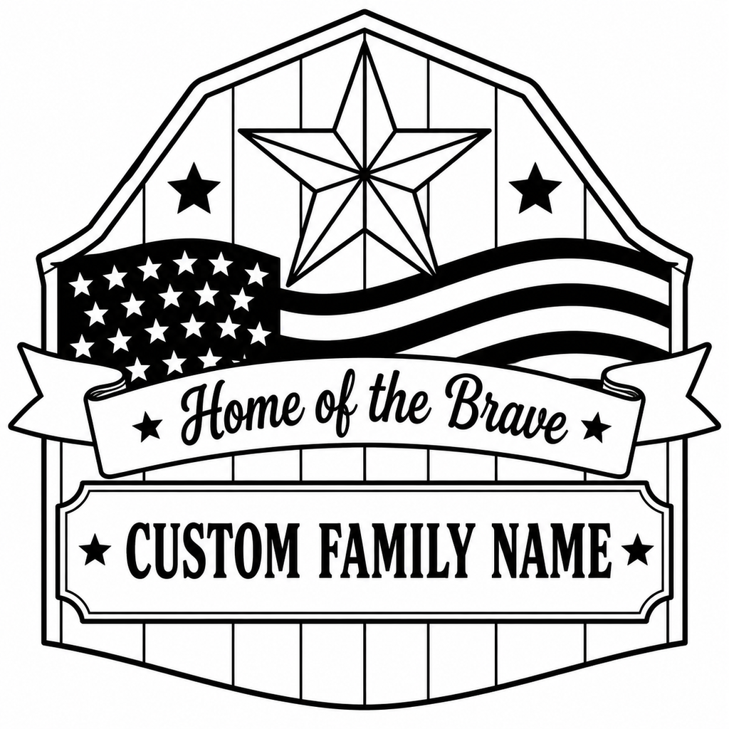 American Flag signs