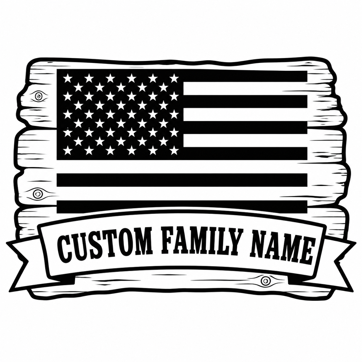 American Flag signs