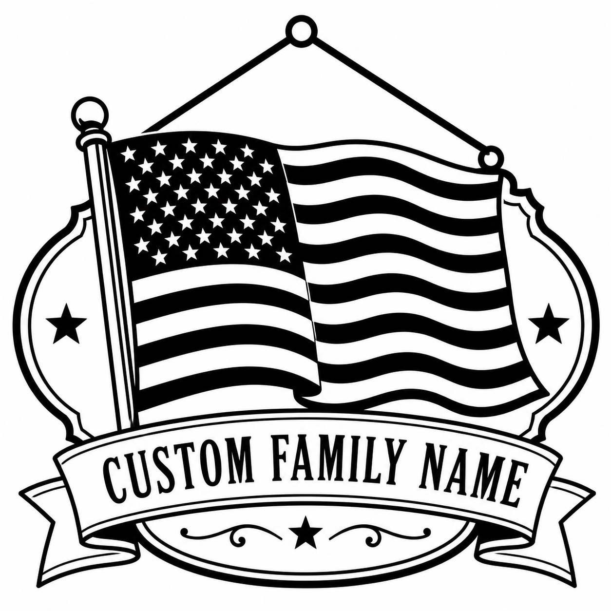 American Flag signs